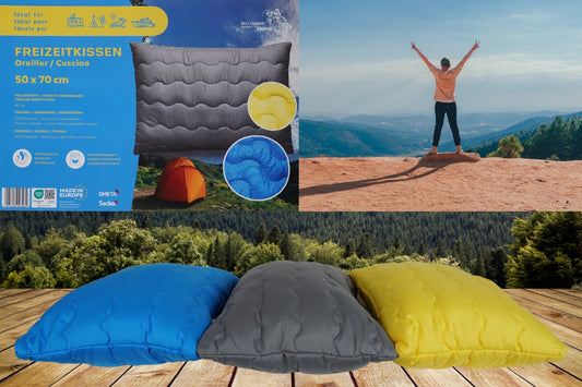 Freizeikissen 50×70 – Ideal für Reisen, Camping & Sommernächte